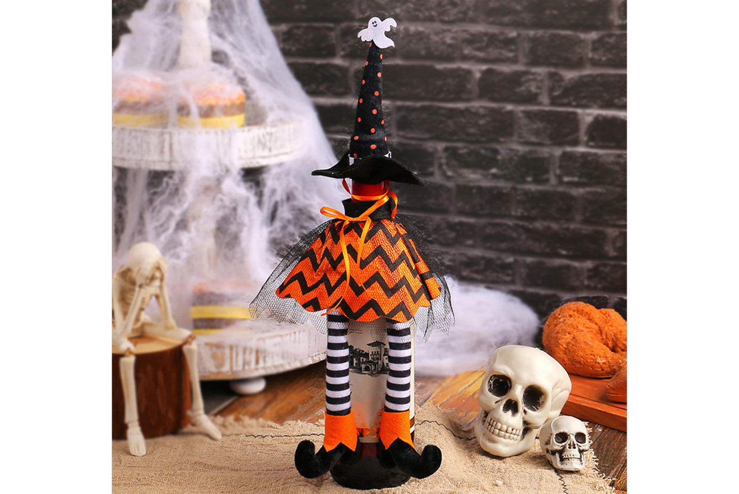 Halloween Witch Hat Wine Bottle Holder