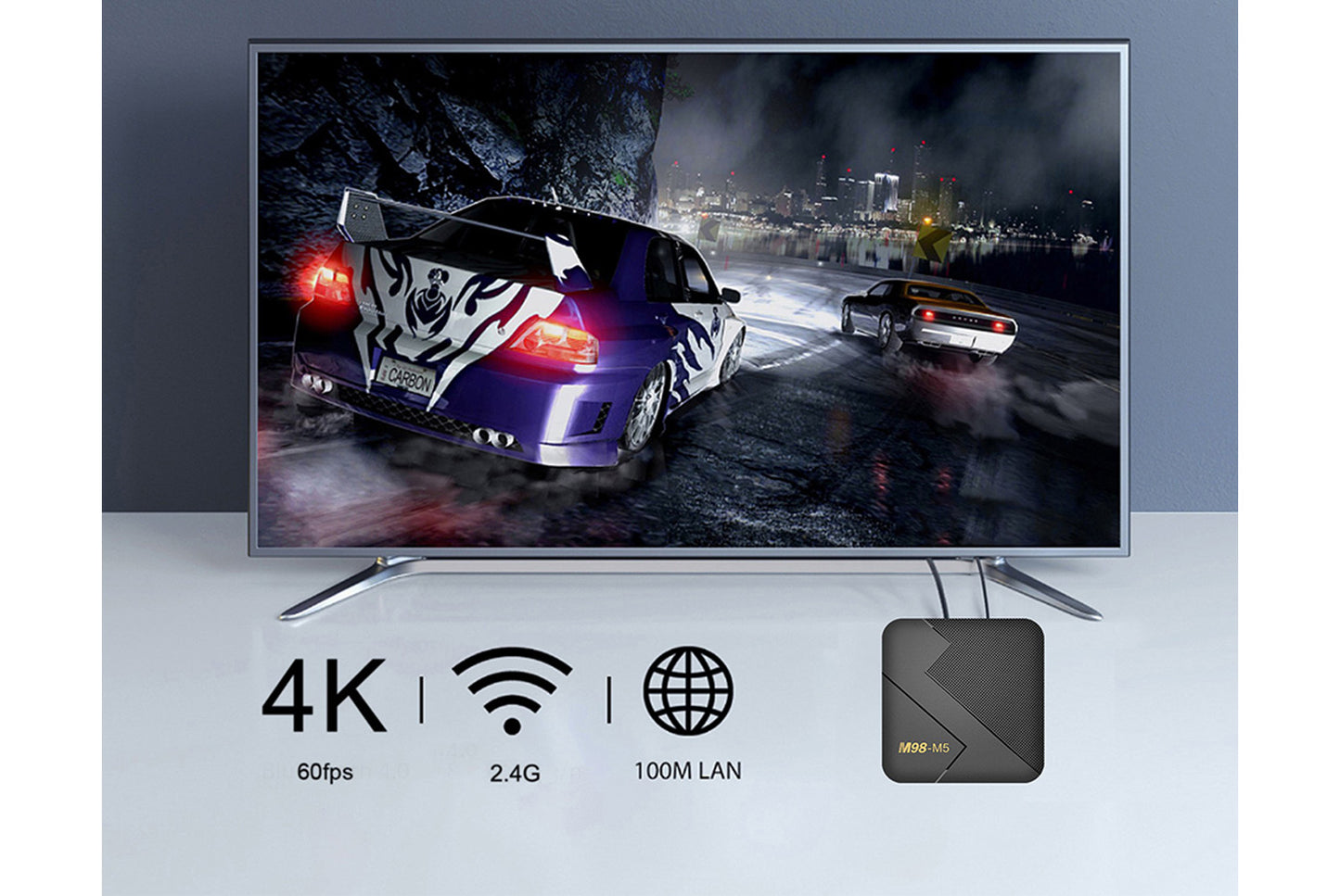 **M98M5 Internet TV Set-Top Box (1GB+8GB UK Edition)**(UK plug)