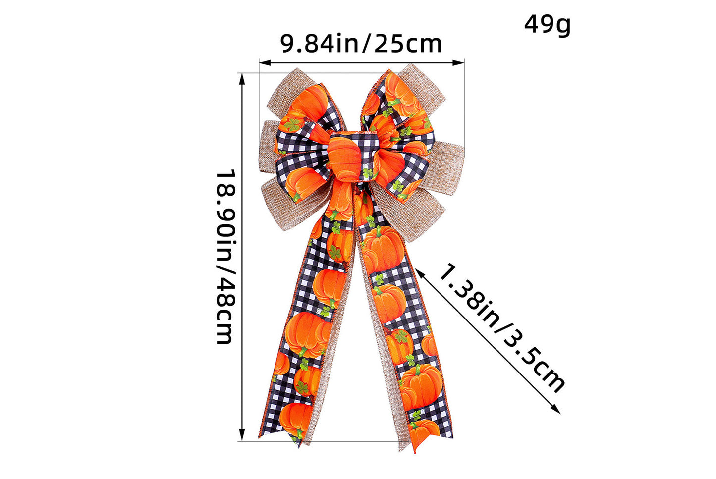 Thanksgiving Pumpkin Bow Party Supplies