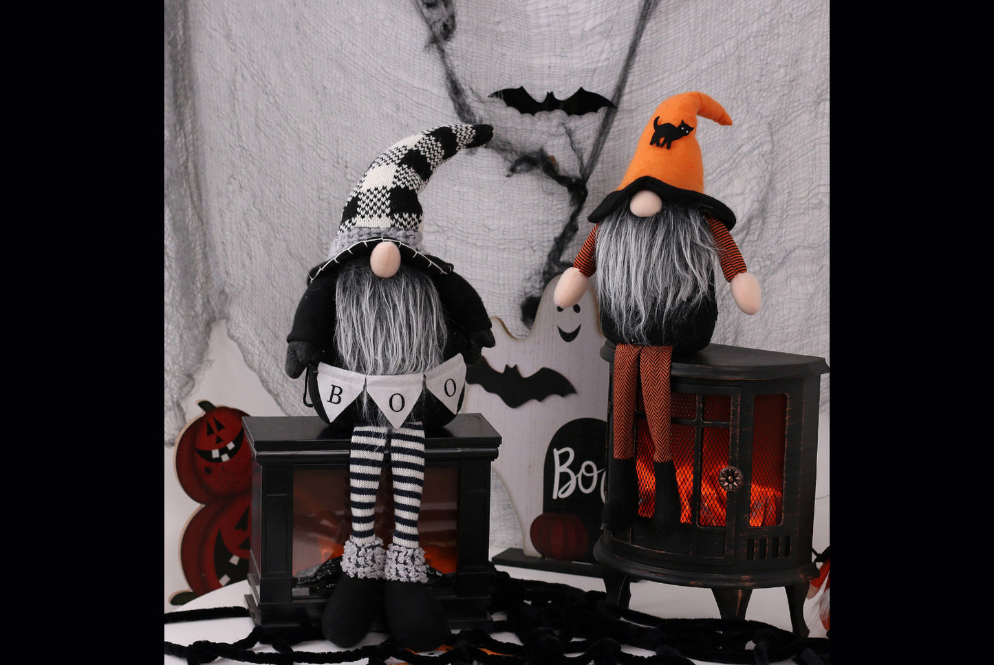 **Halloween 65cm Bat Faceless Old Man Doll**
