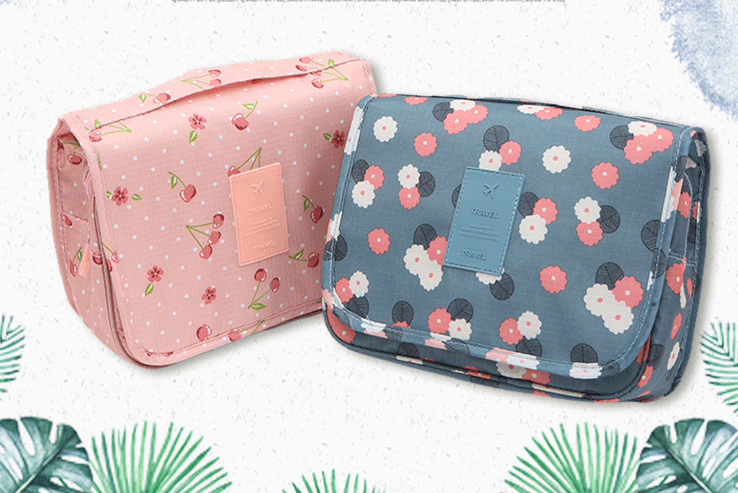 Hanging toiletry storage bag