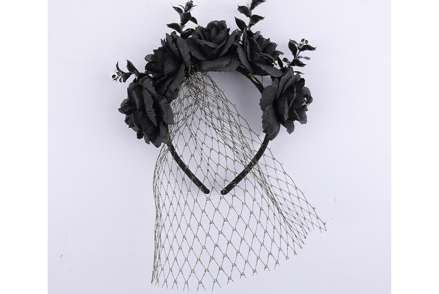 Halloween Mesh Rose Headband