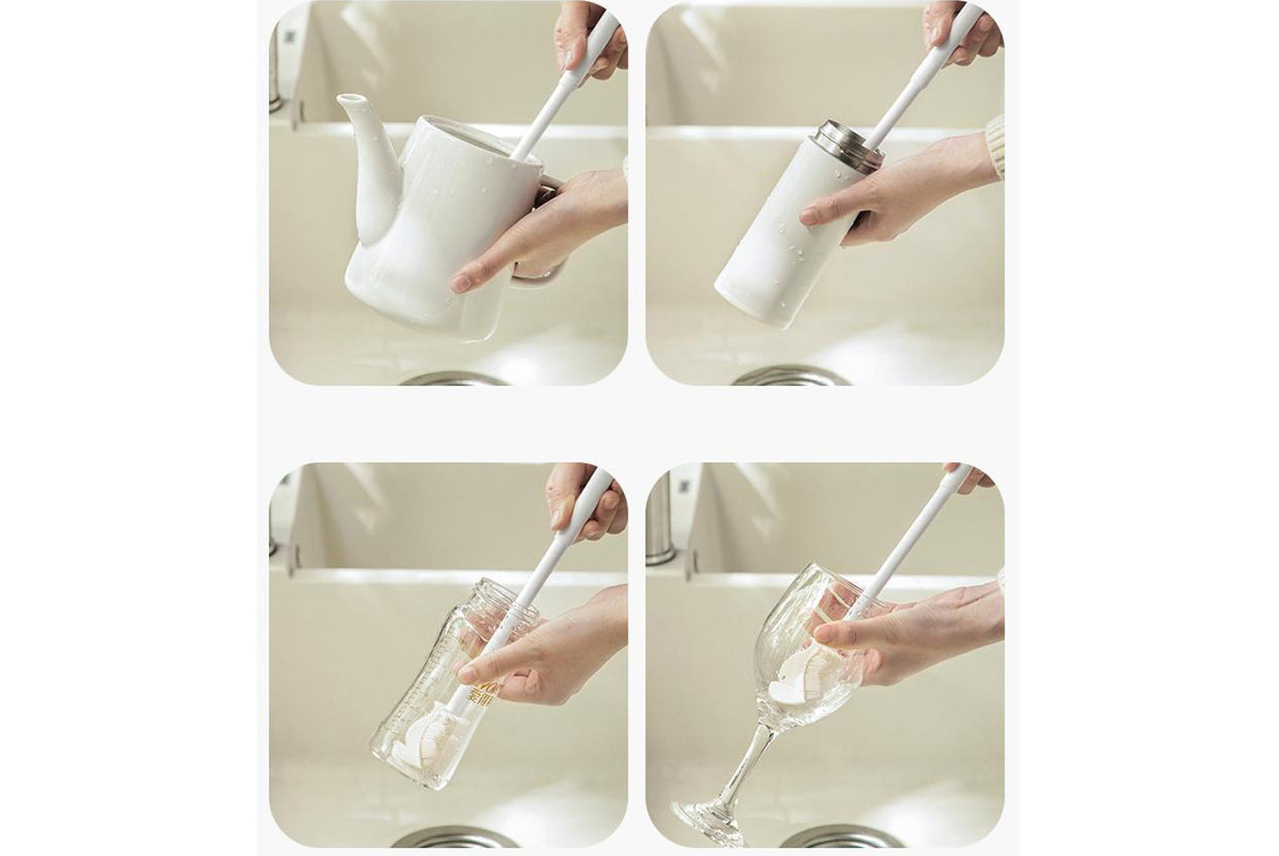 Silicone bottle brush