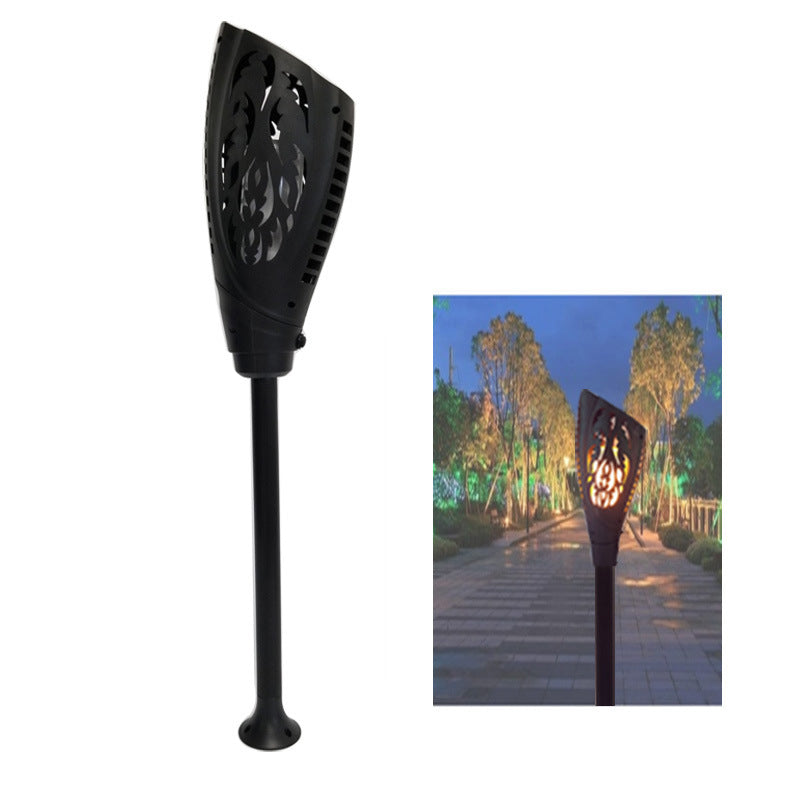 Chinese style solar flame garden light