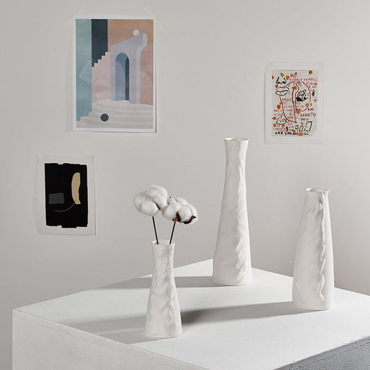 Ceramic dried flower vase hydroponic ornaments