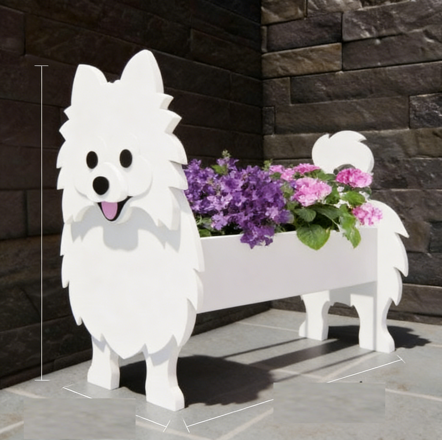 Dog-Shaped Flower Pot for Pets