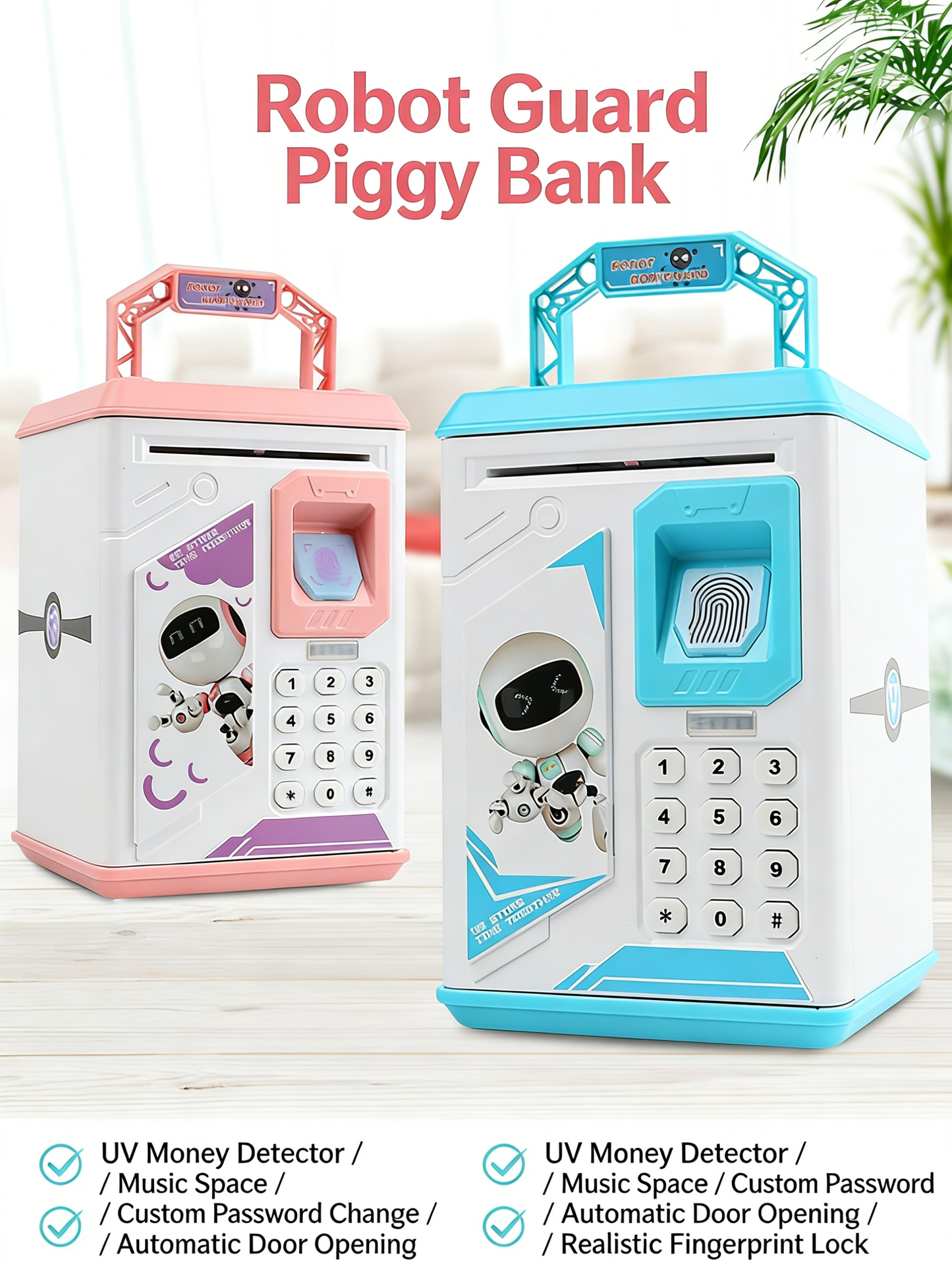 Cartoon children's piggy bank