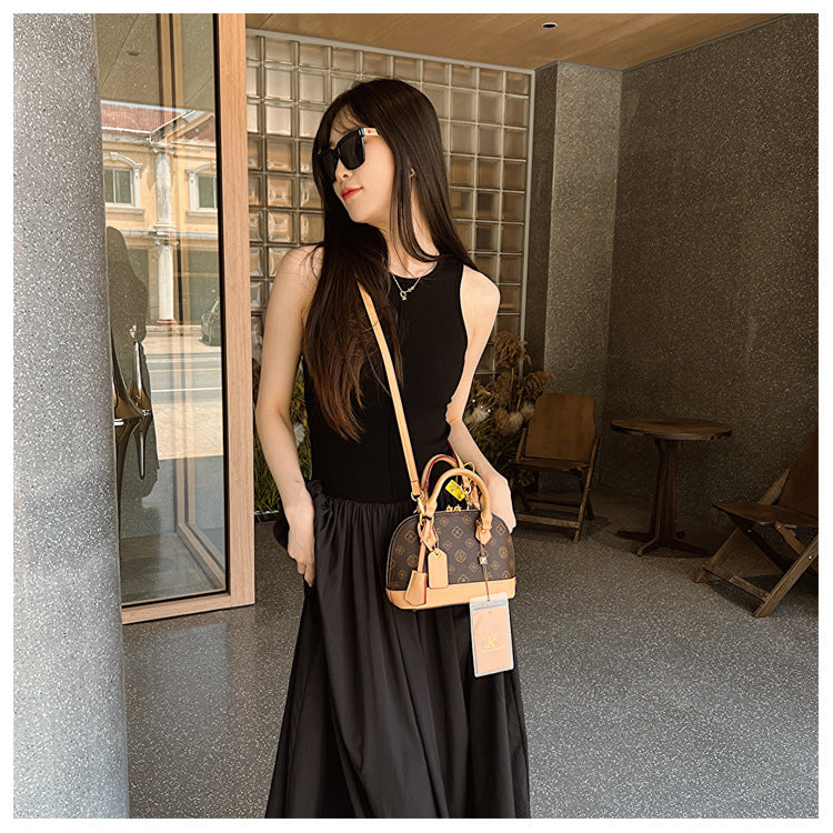 Monogram Letter Shell Bag