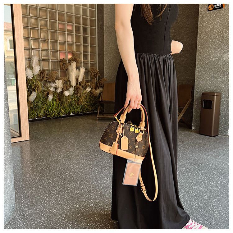 Monogram Letter Shell Bag