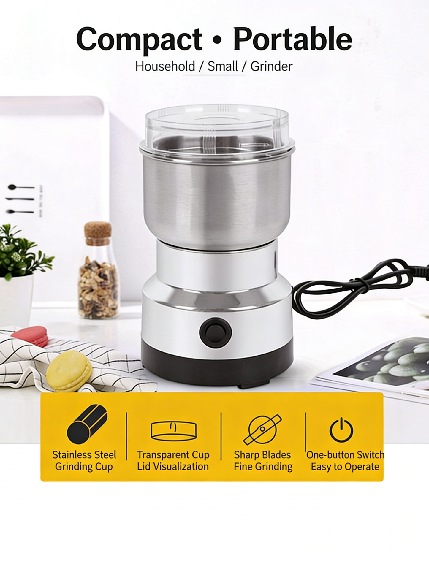 Household ultra-fine electric grinder