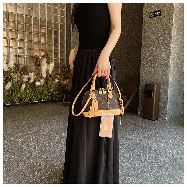 Monogram Letter Shell Bag