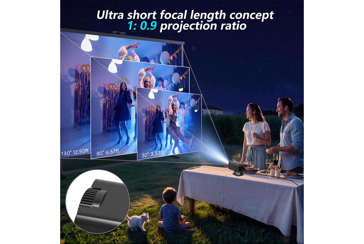 **JY530 Portable HD Projector (2+8GB Version)**