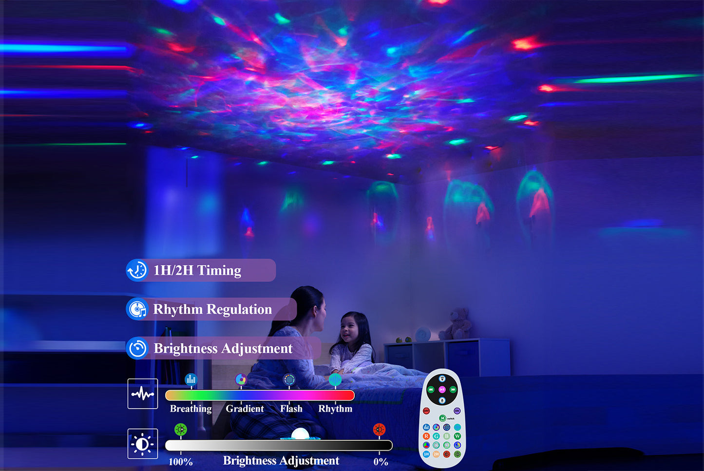 Bluetooth speaker-RGB audio atmosphere light