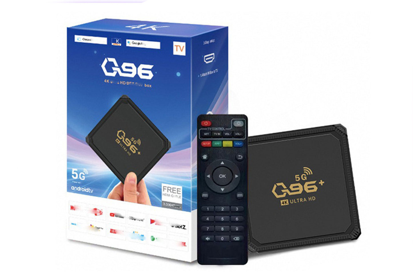 **Q96+ 5G Internet TV Set-Top Box 8GB+128GB UK Edition**(UK plug)
