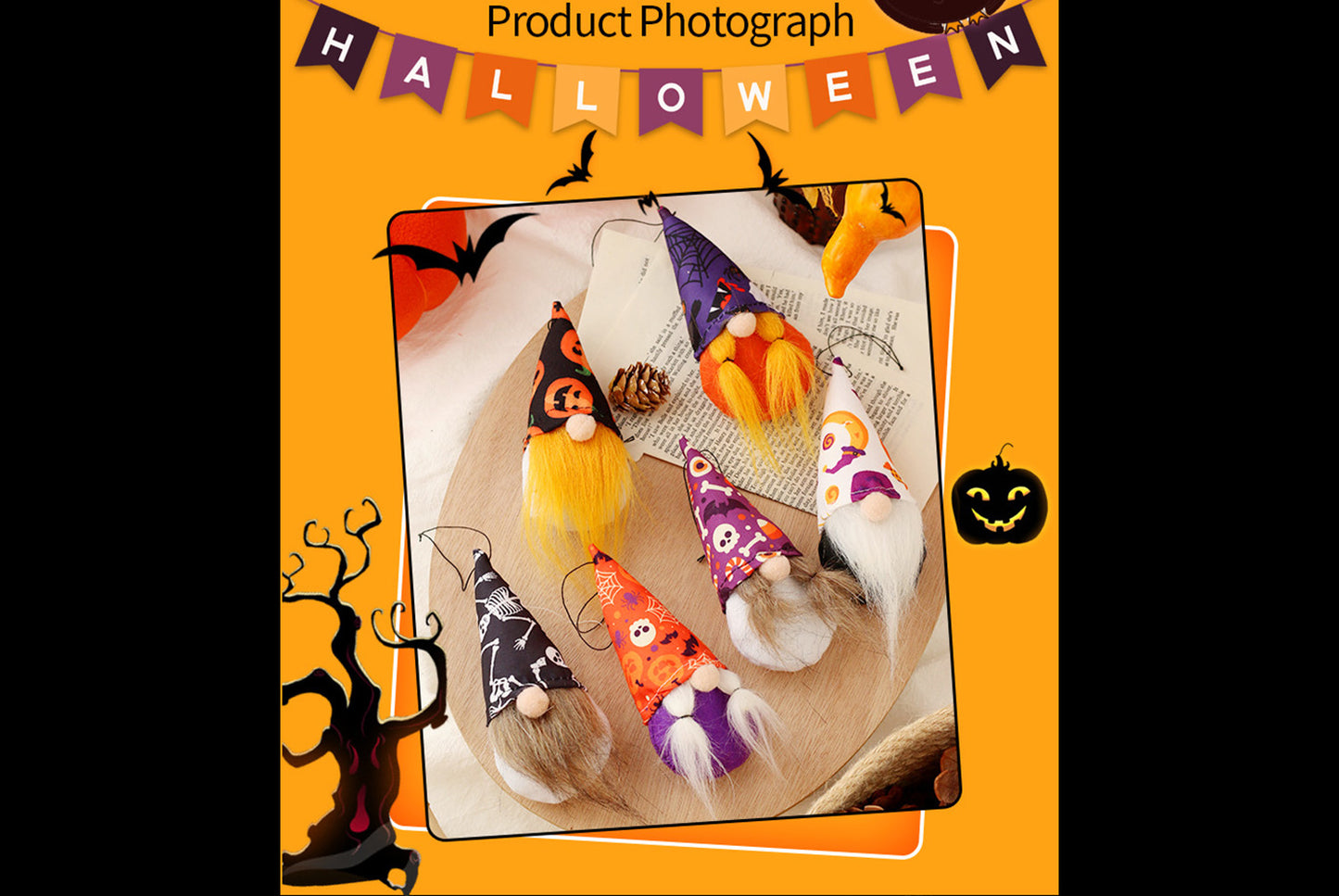 Halloween Decorations Mini Faceless Old Man Doll Pendant**