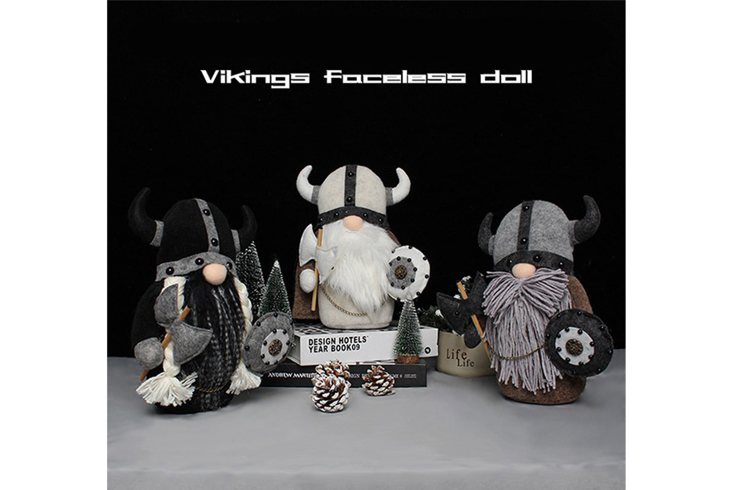 Halloween Gnome Faceless Doll | Black Knight Style