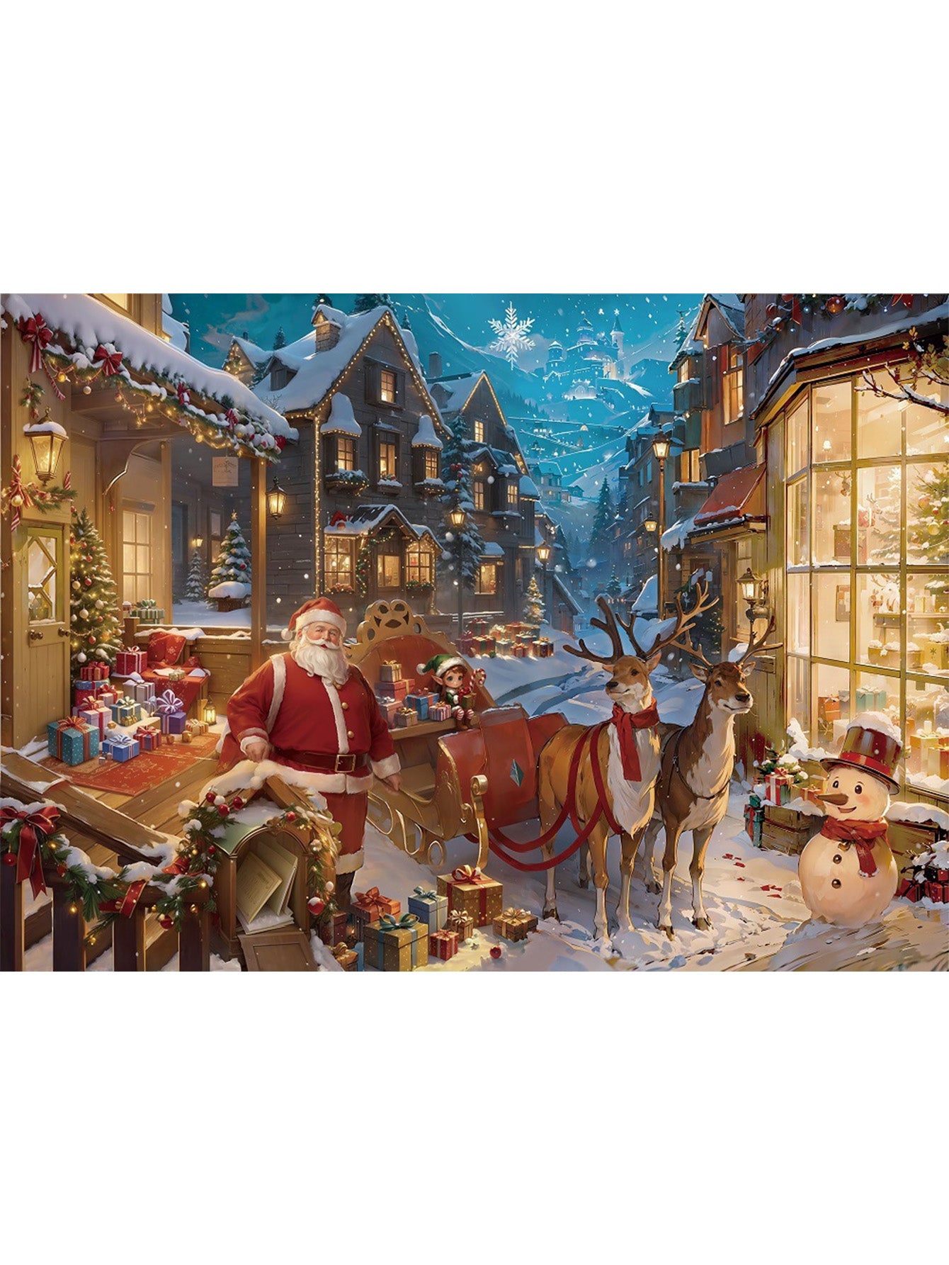 Christmas Countdown Calendar Blind Box 24-Day Puzzle Surprise Gift Box