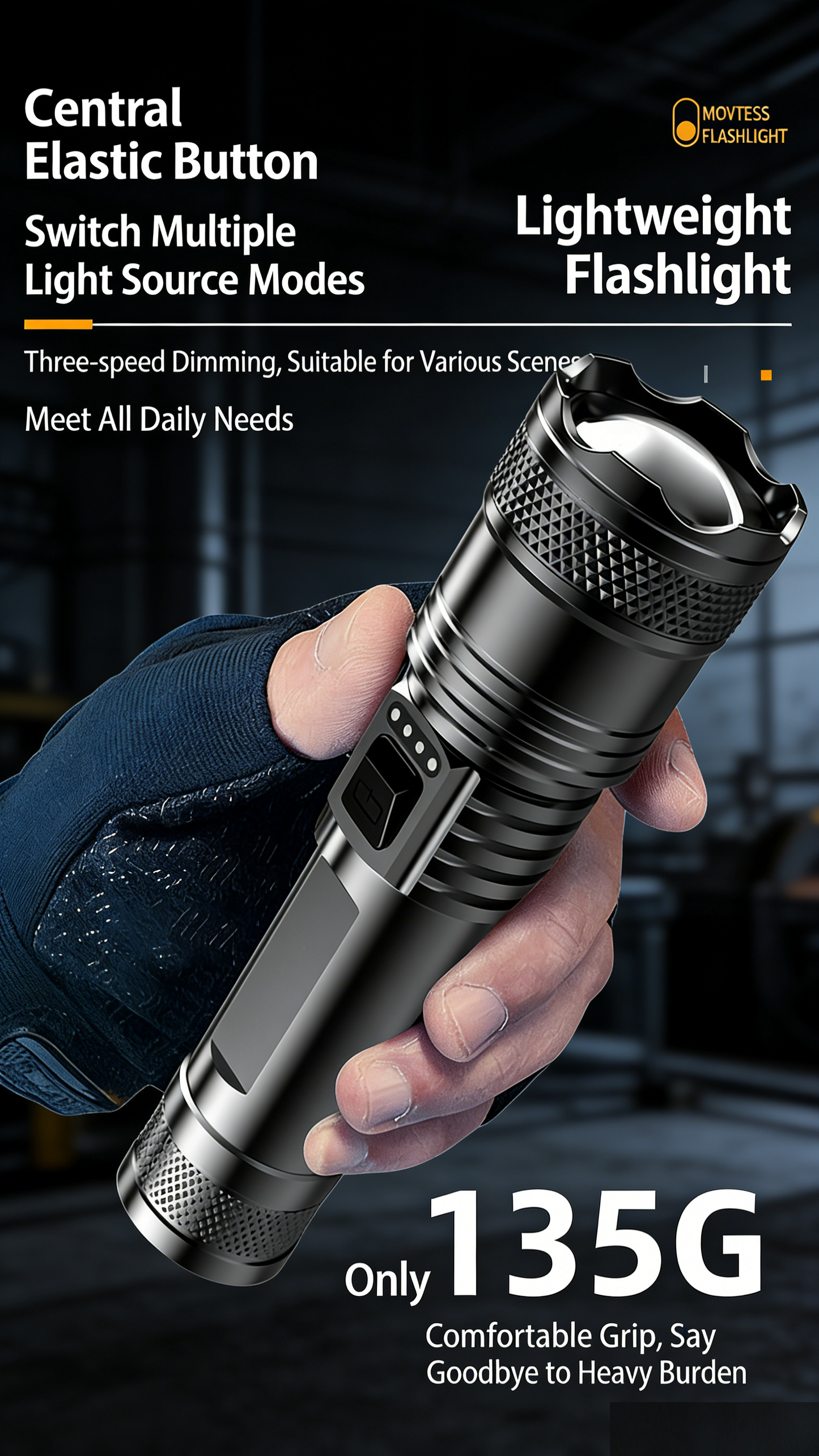 Multi-functional High-power Flashlight