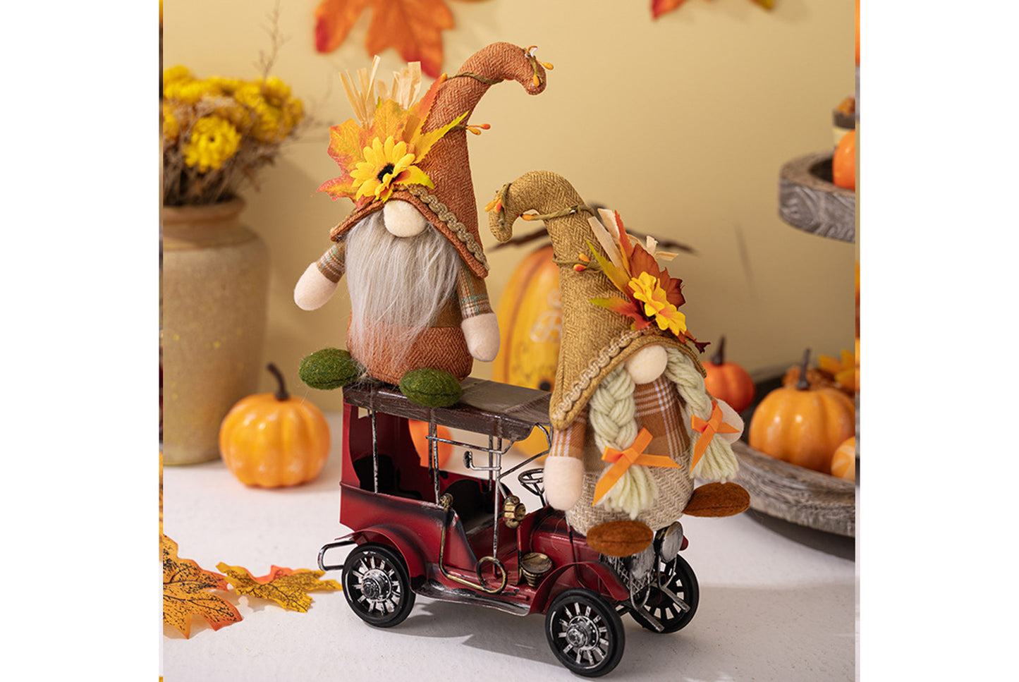 Thanksgiving Decorations, Standing Faceless Doll Gnome Figurine