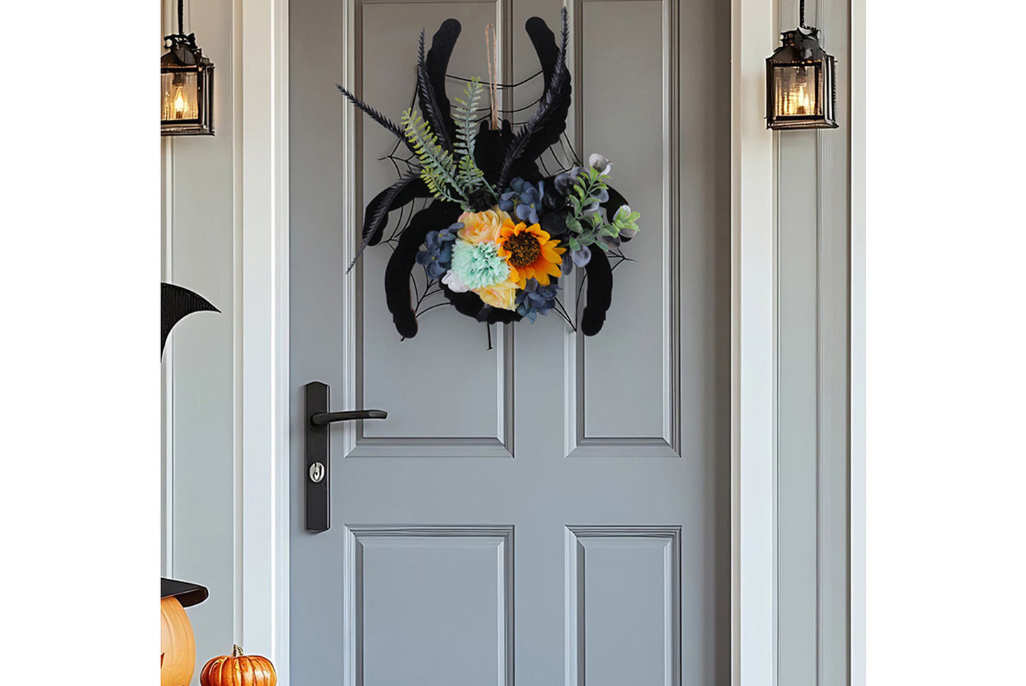 Spider Wooden Sign Door Hanger