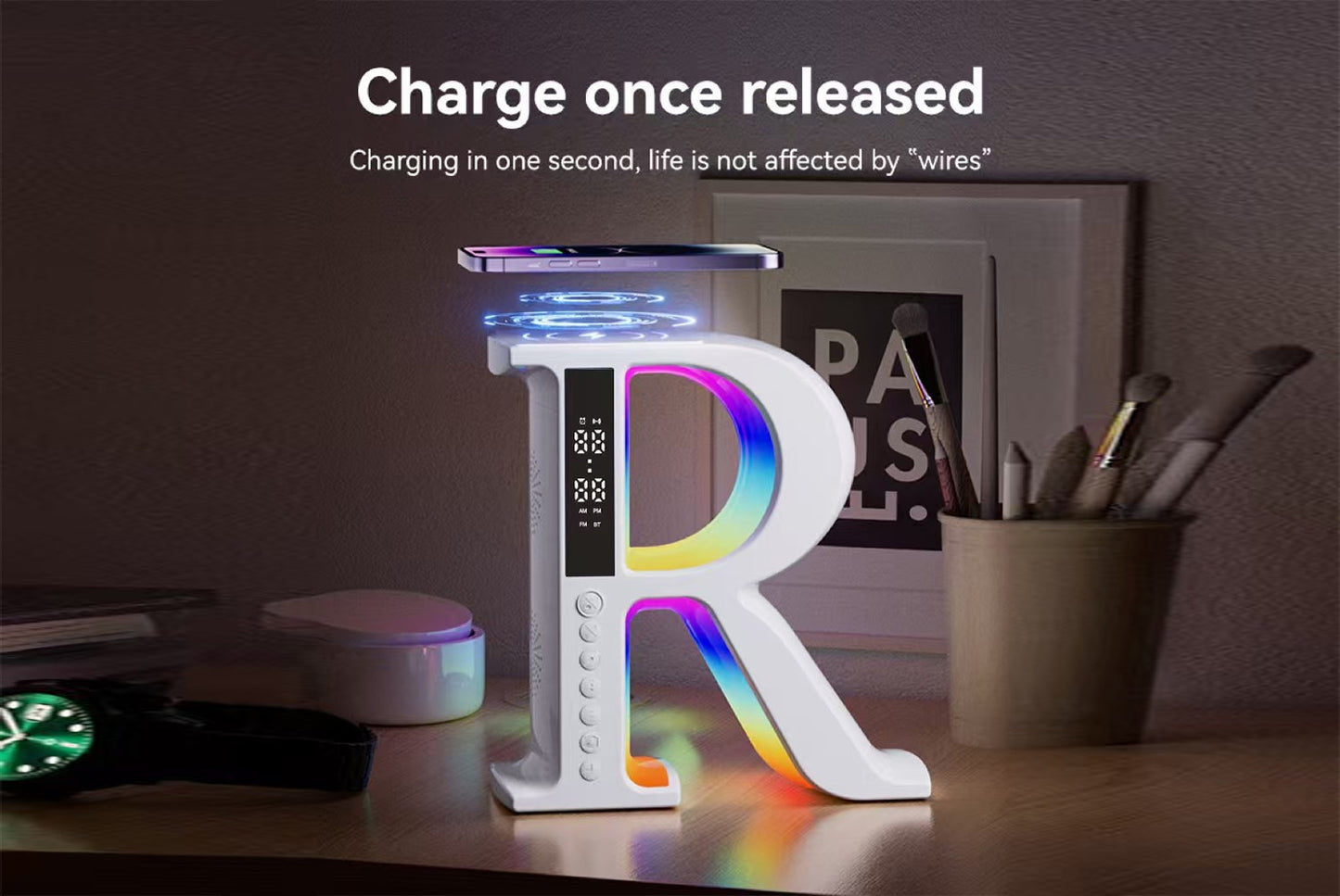 Wireless Charging Bluetooth Speaker