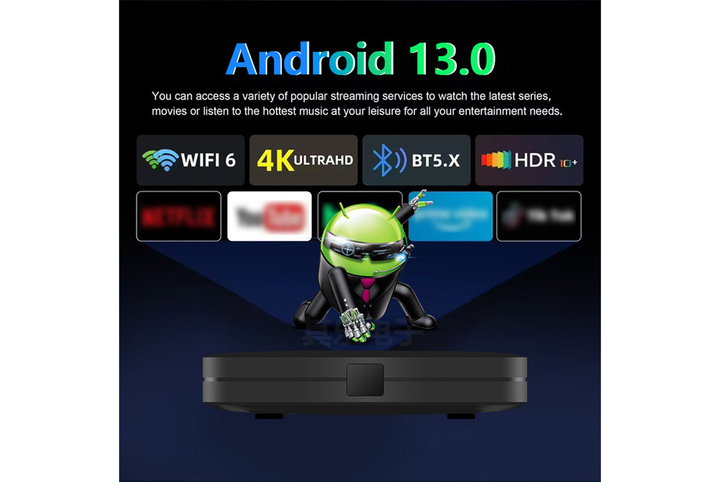 **Q96++ Android Internet TV Set-Top Box 8GB+128GB Edition**(UK plug)