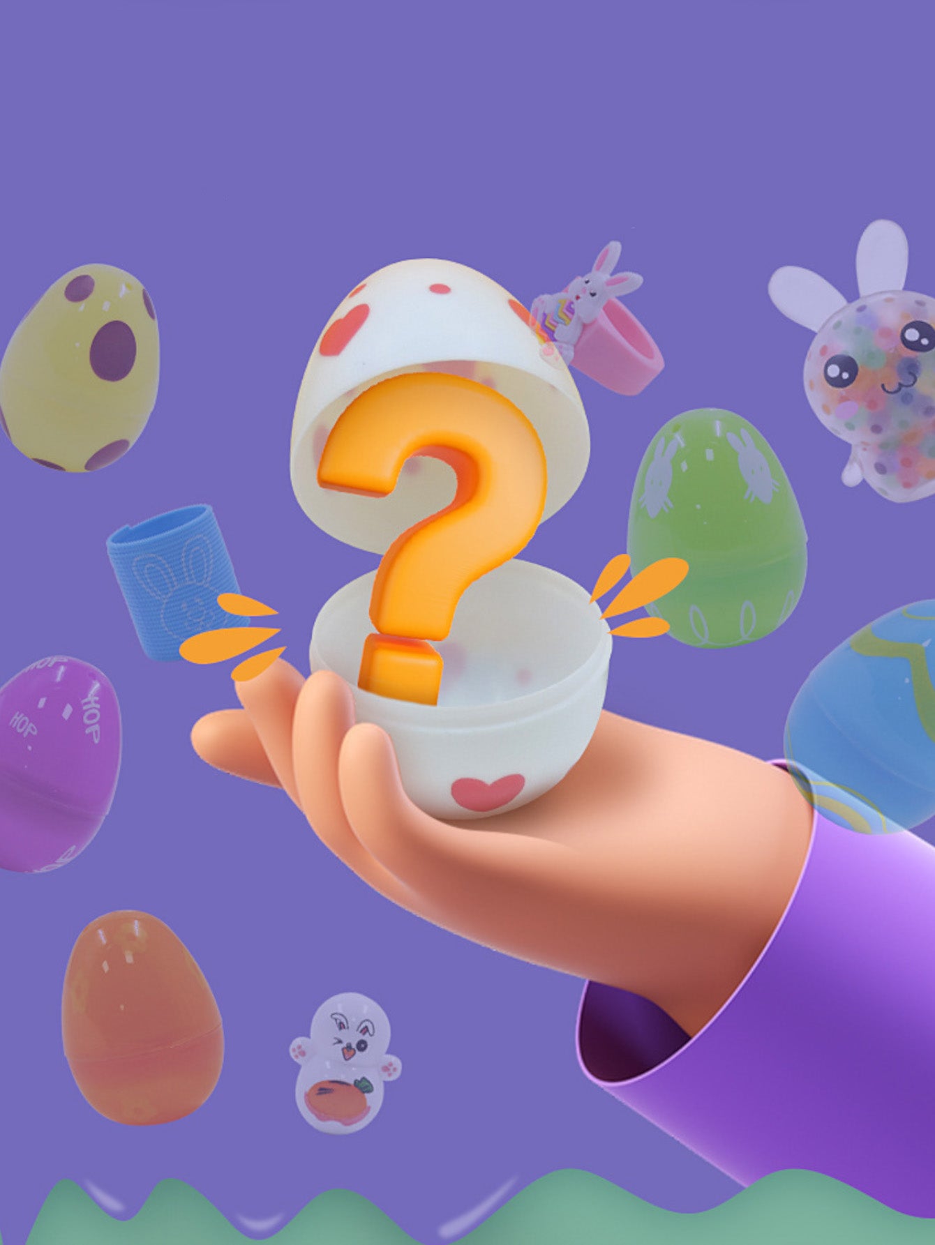 Easter Egg Surprise Egg Hen Gacha Egg Set Children's Party Gift Blind Box Toy