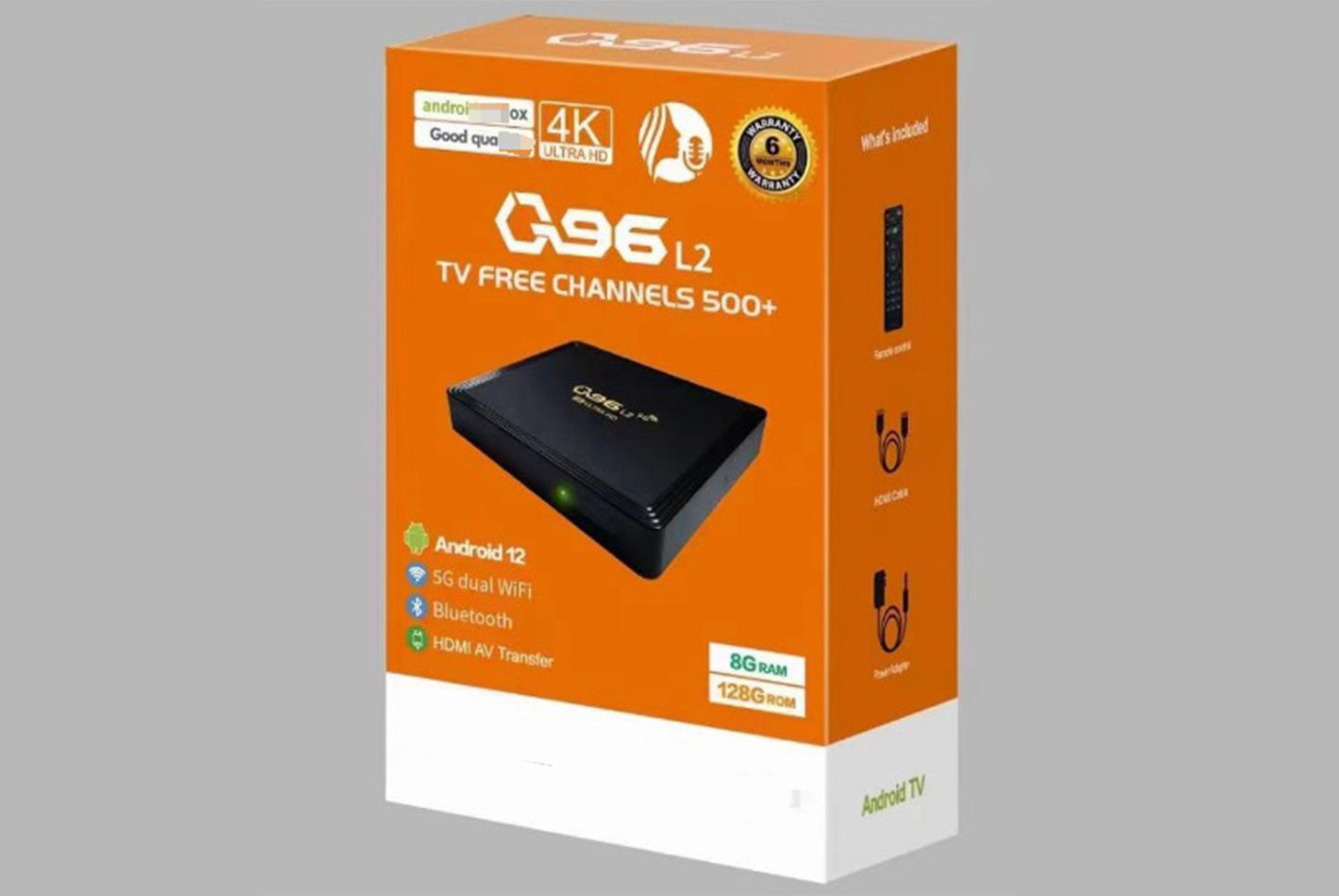 **Internet TV Set-Top Box Android Player 8GB+128GB Version**(UK plug)