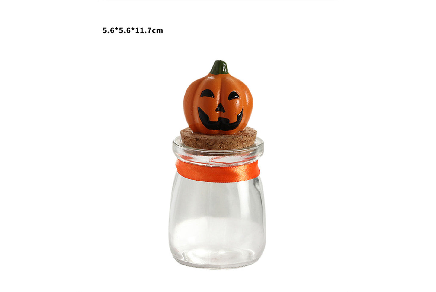 **Cute Ghost Pumpkin Resin Candy Jar Ornament**