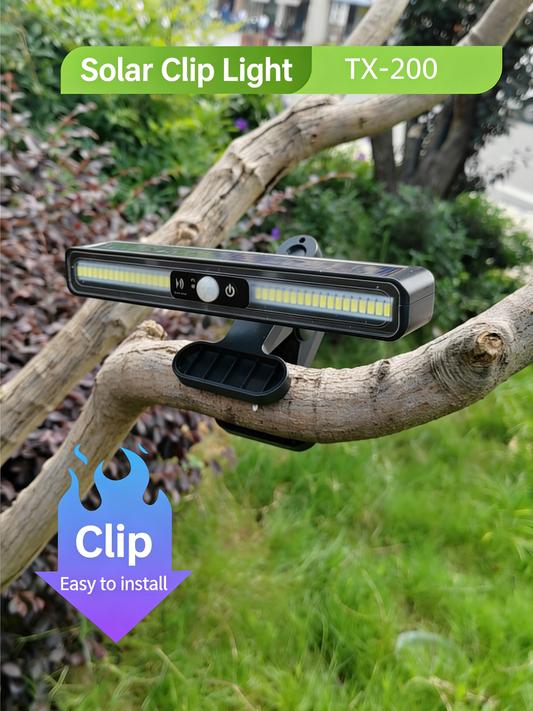 Solar Panel Clip-on Light