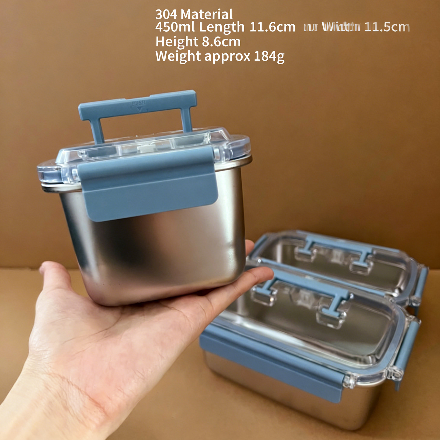 304 Stainless Steel Food Storage Container