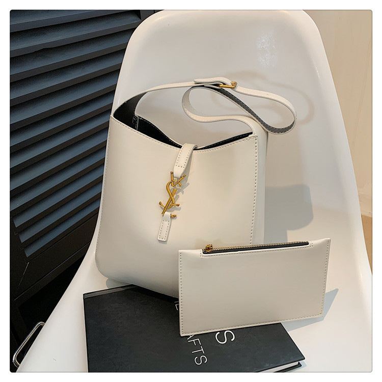 # Trendy Large-Capacity Bucket Bag (Shoulder/Crossbody)