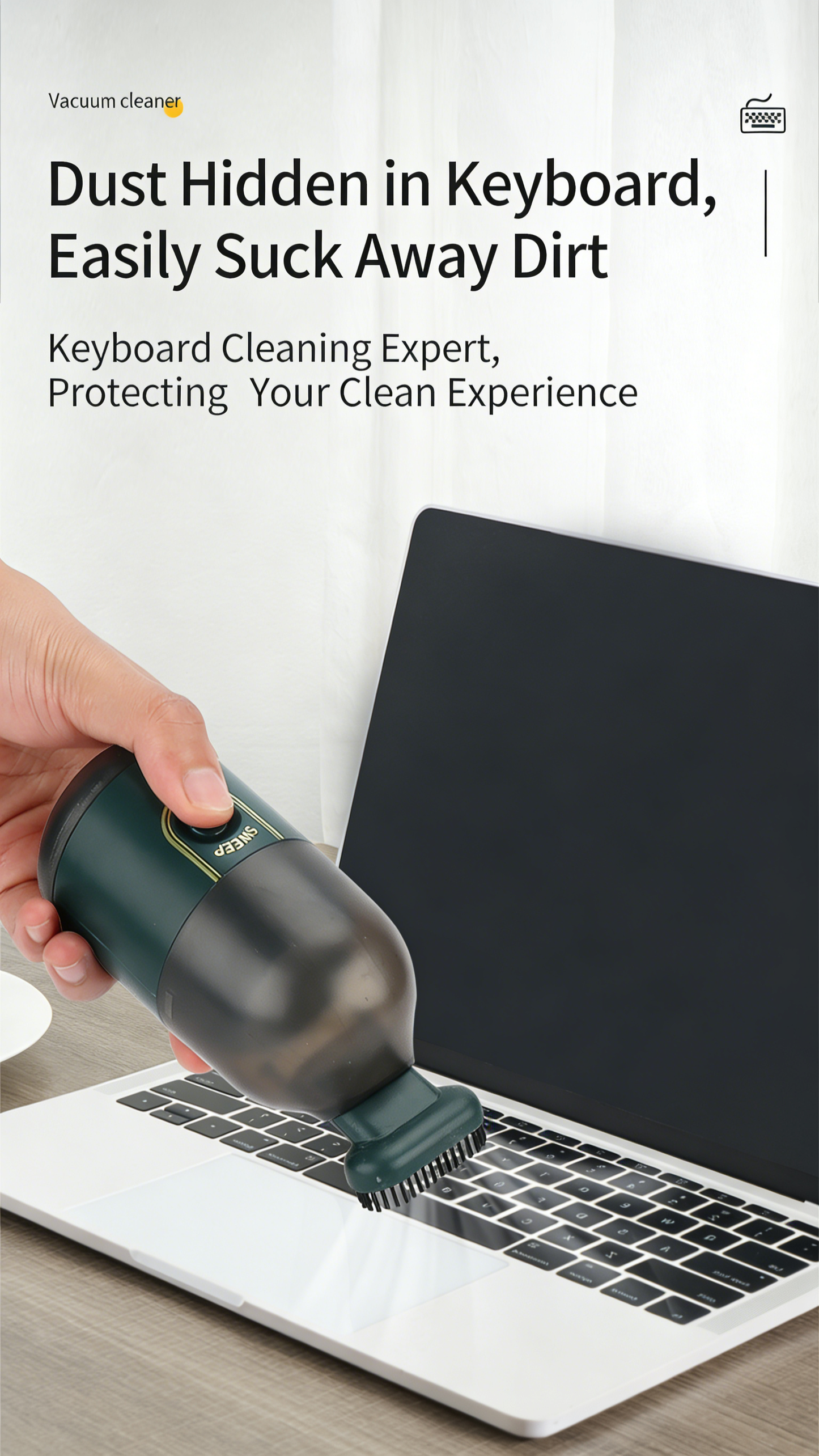 Portable Cordless Desktop Vacuum Cleaner