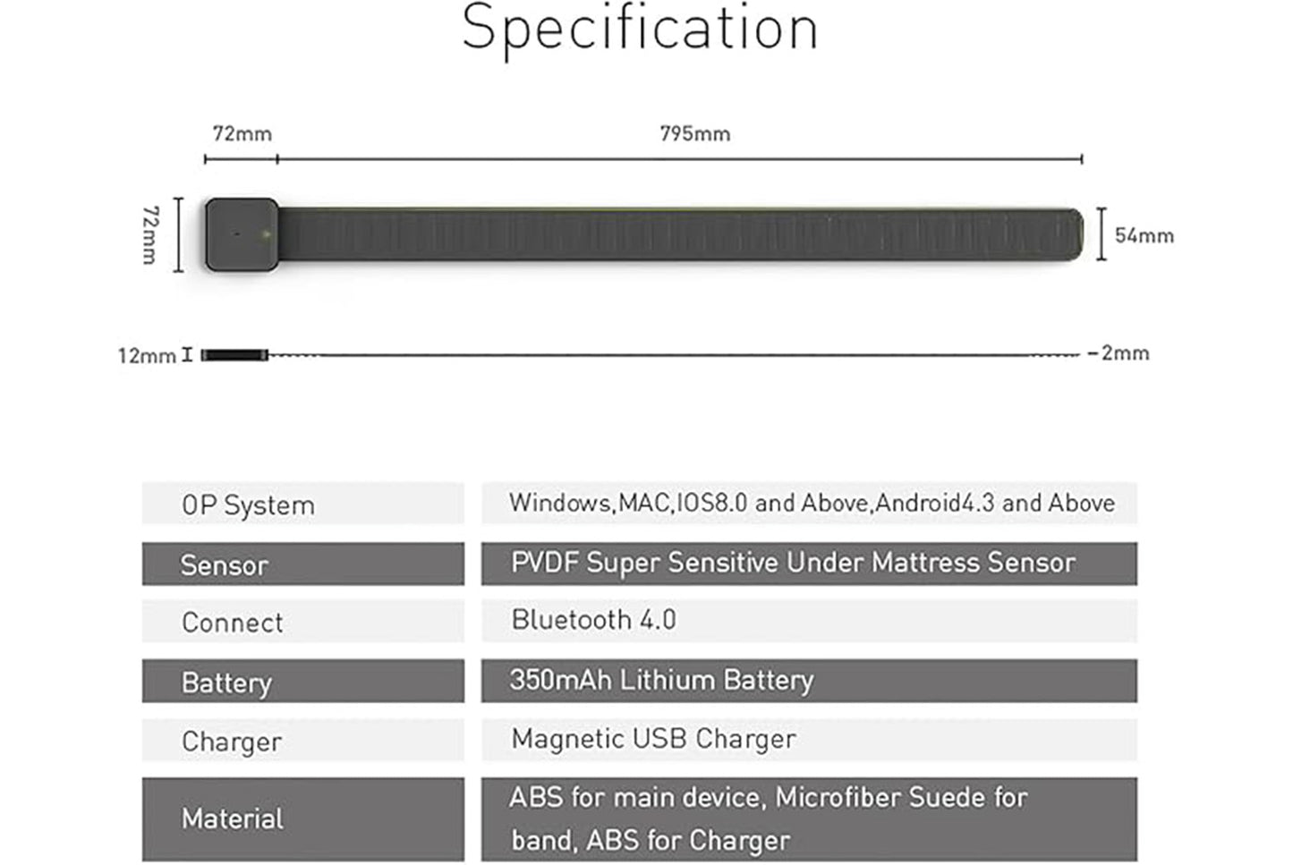 **J-Style Sensorless Smart Sleep Monitor**