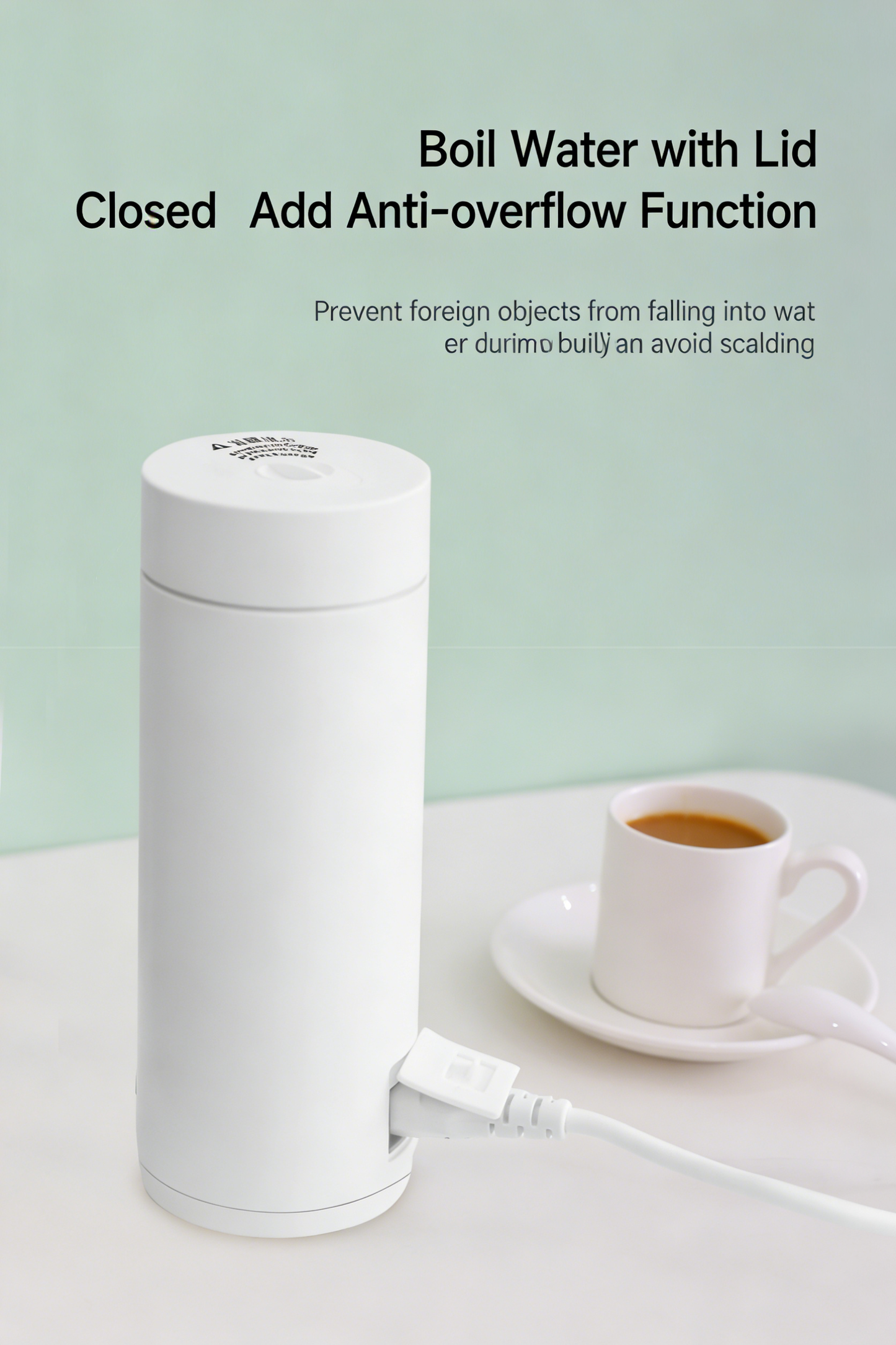 **Small Portable Electric Cup Travel Insulated Kettle**