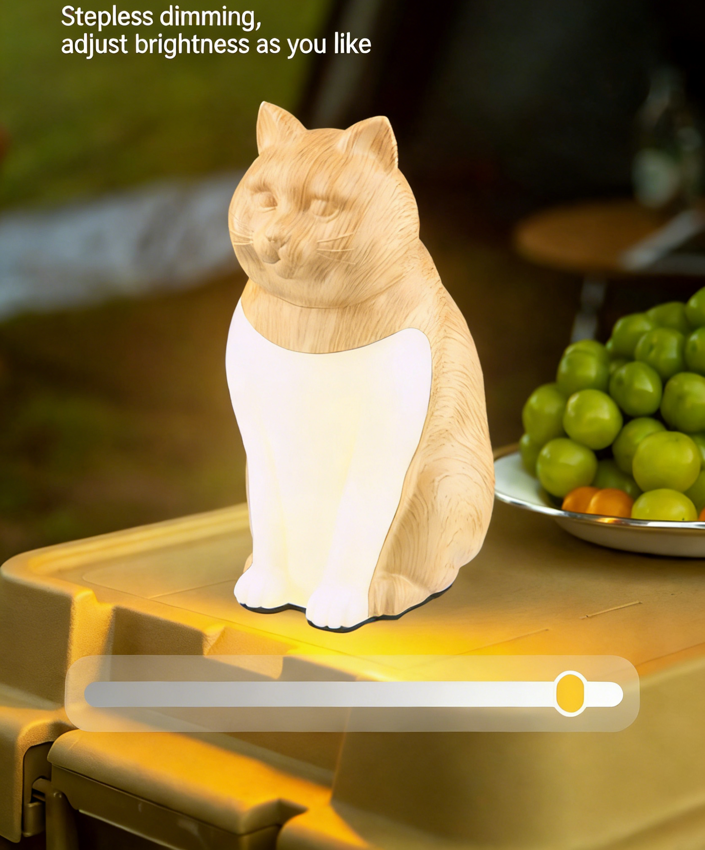 **Mini Night Light for Bedroom Desktop, Creative Lucky Cat Desk Lamp**