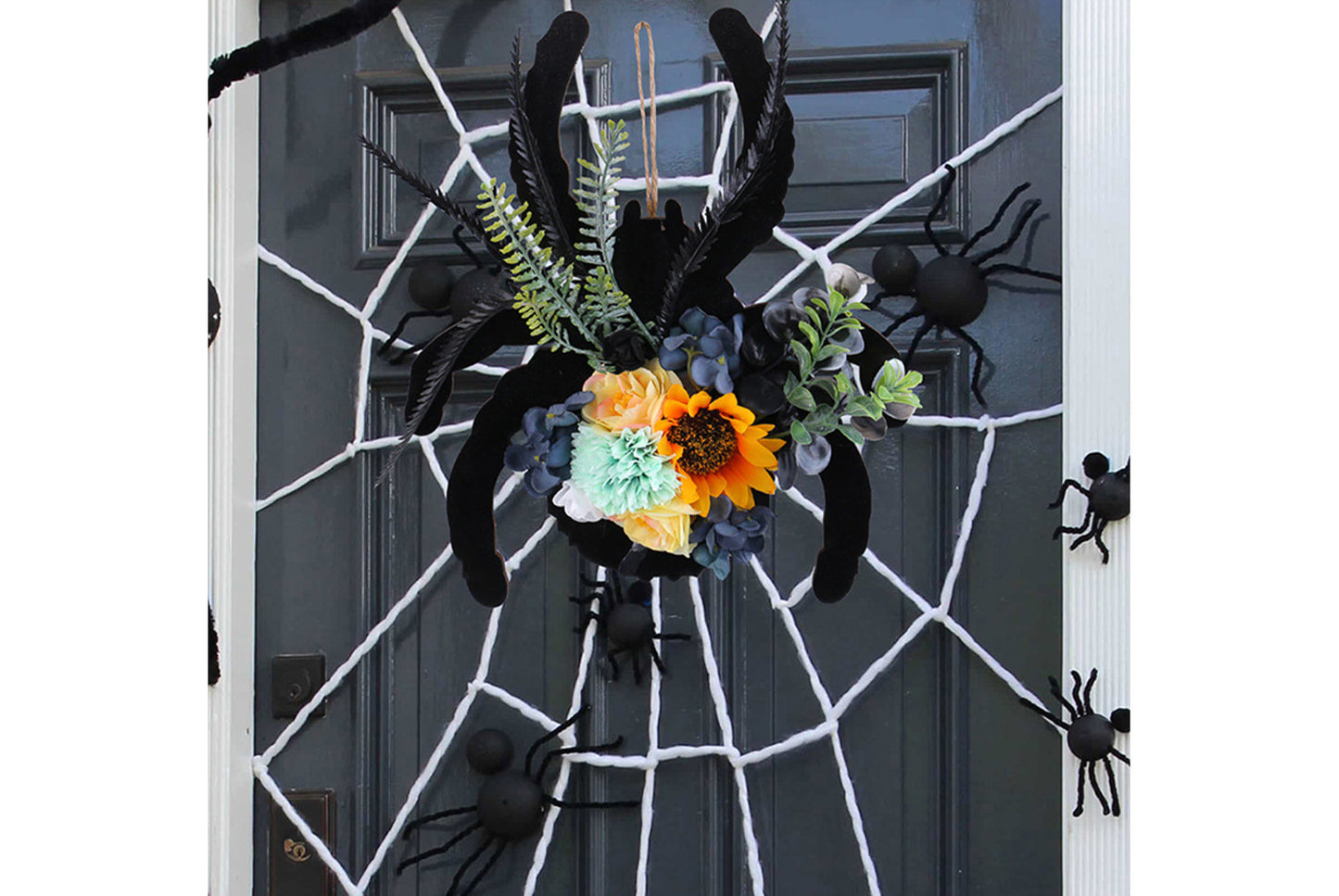 Spider Wooden Sign Door Hanger