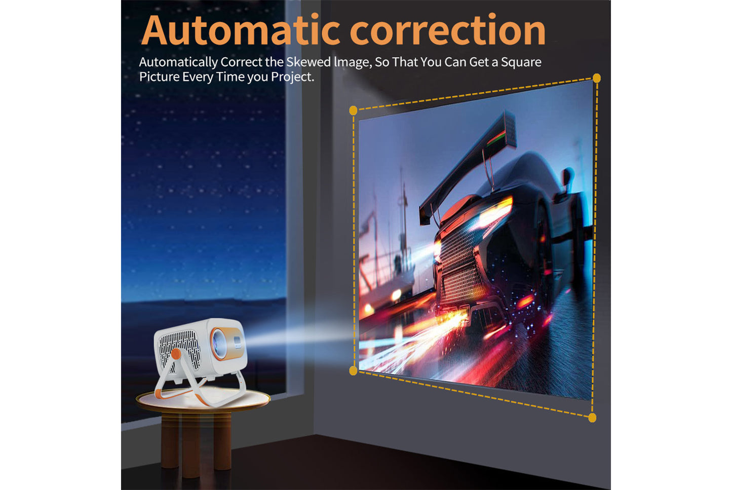 **JY325 Android 4K Projector Portable Smart Home Theater**(UK plug)