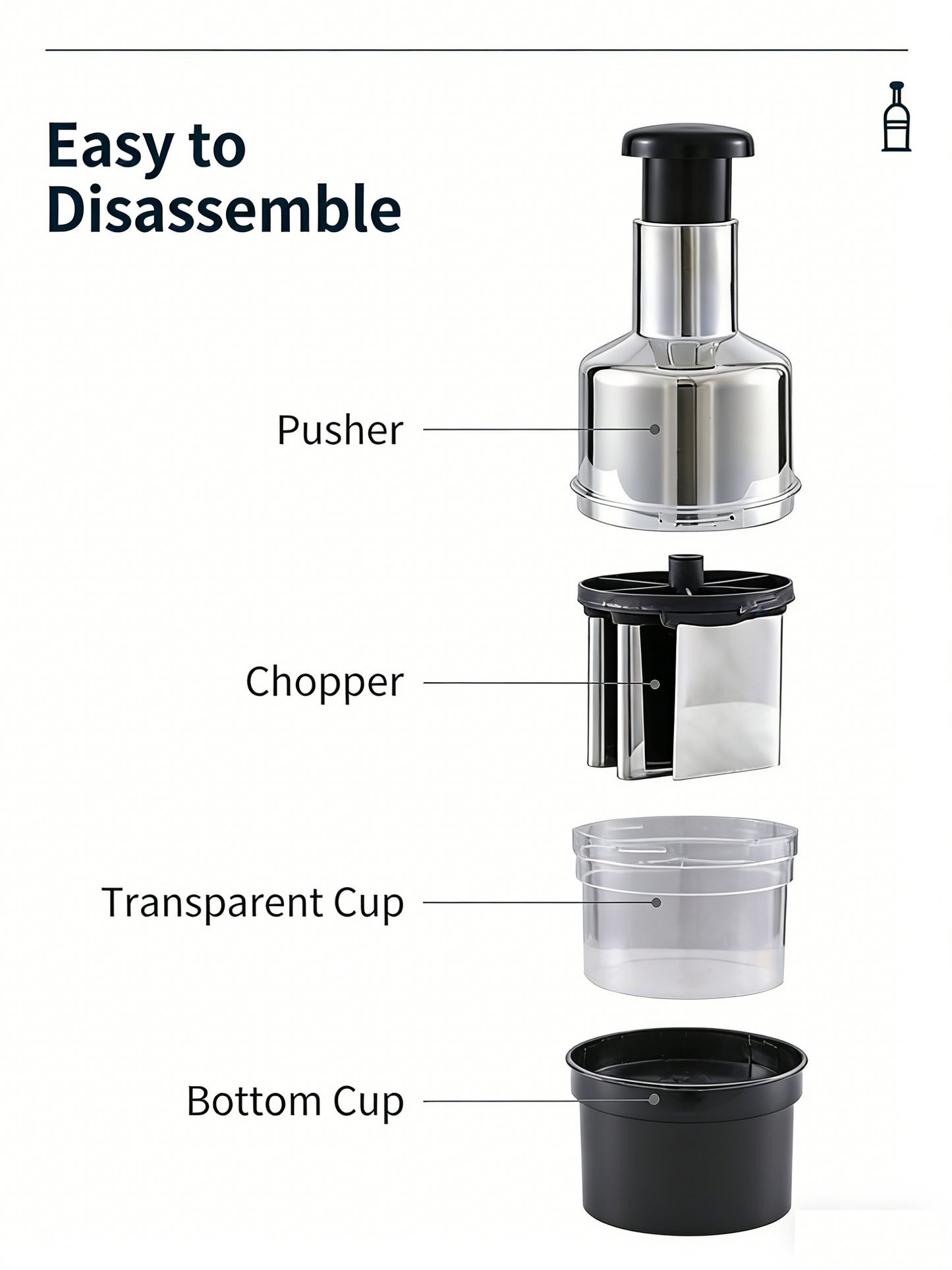 Stainless Steel Manual Garlic Cutter