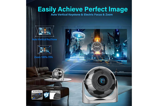**JY360 Android 13 Smart Projector Home HD Model**(UK plug)