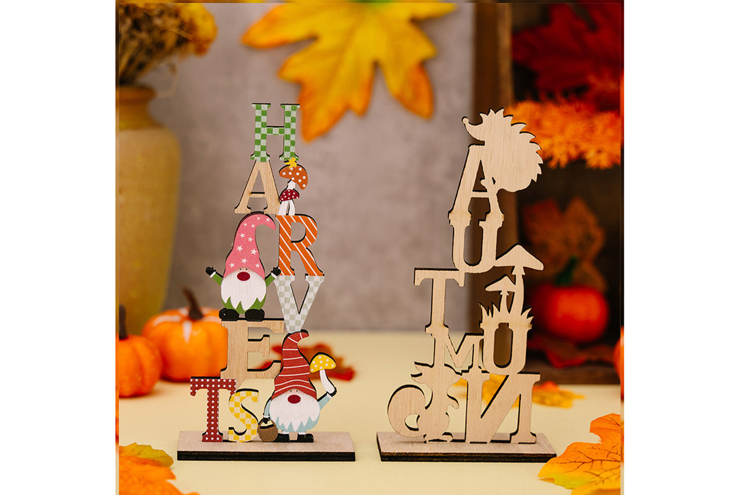 Harvest Season Wooden Decorative Ornaments