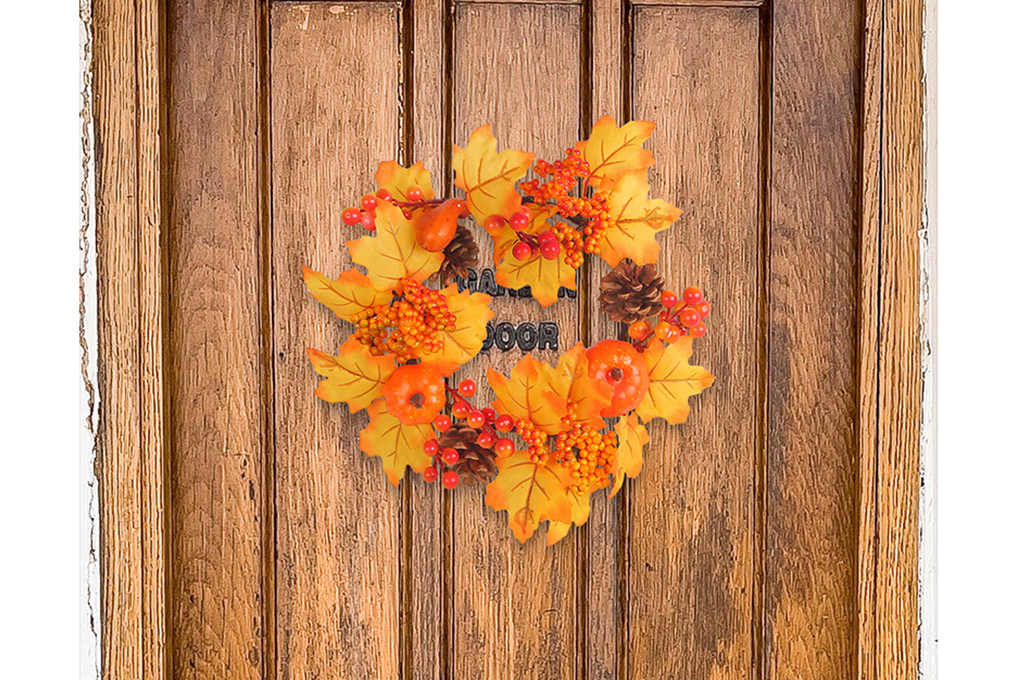 Berry Door Hanger (Pine Cone Pumpkin Style)