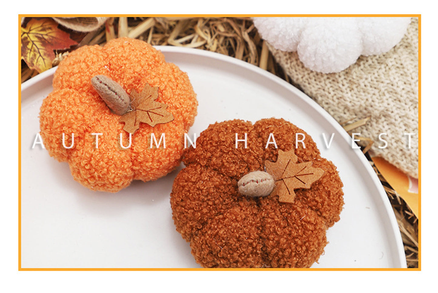 Halloween Decorations, Nordic-Style Simulated Pumpkin Figurine and Gift**