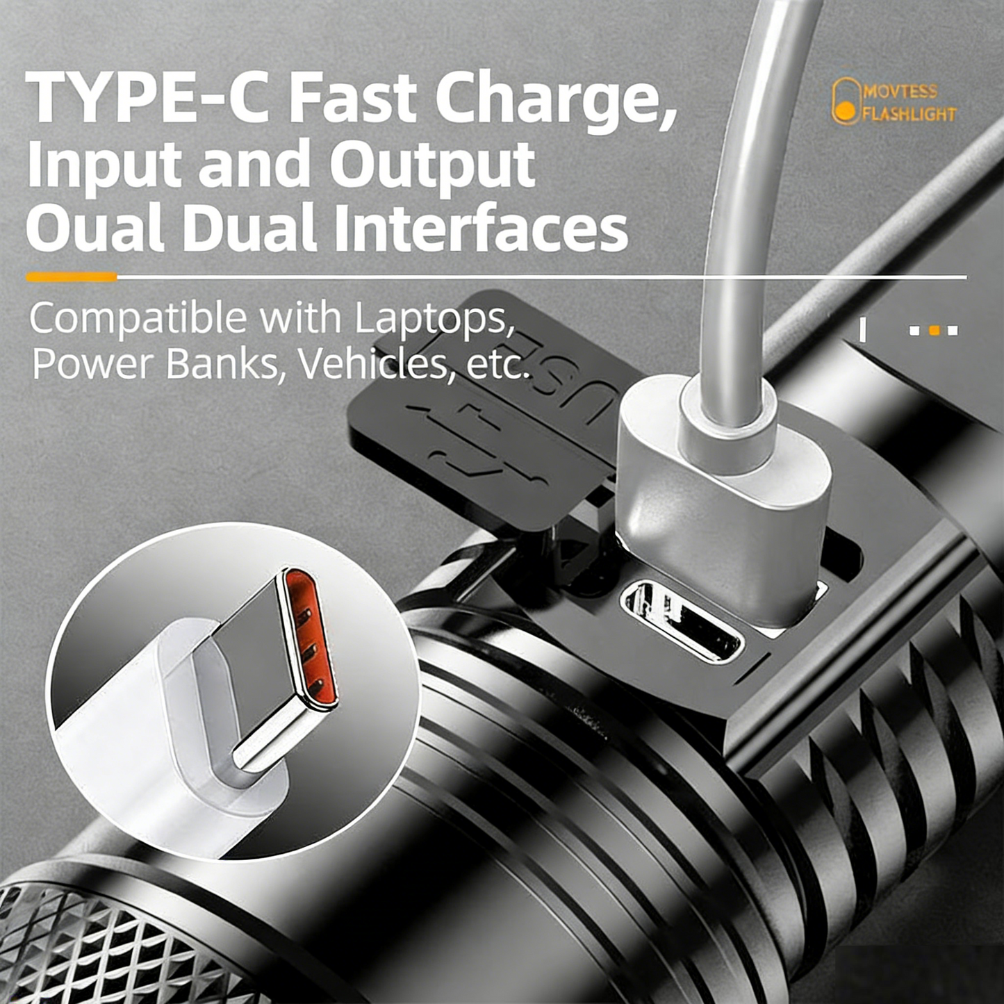 Multi-functional High-power Flashlight