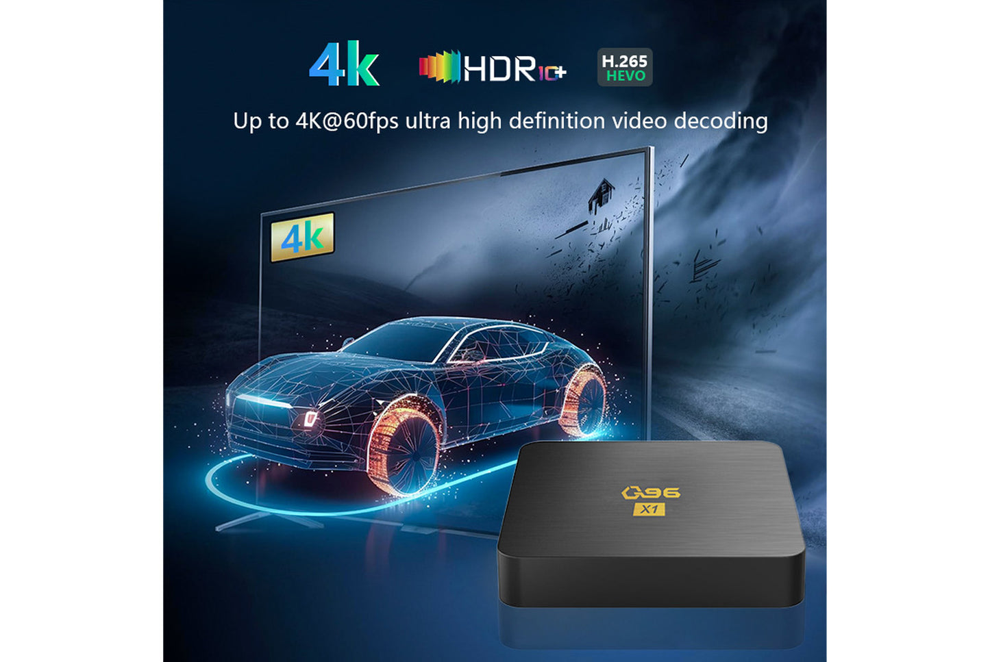 **Q96X1 4K Smart Internet Set-Top Box 8GB+128GB UK Edition**(UK plug)