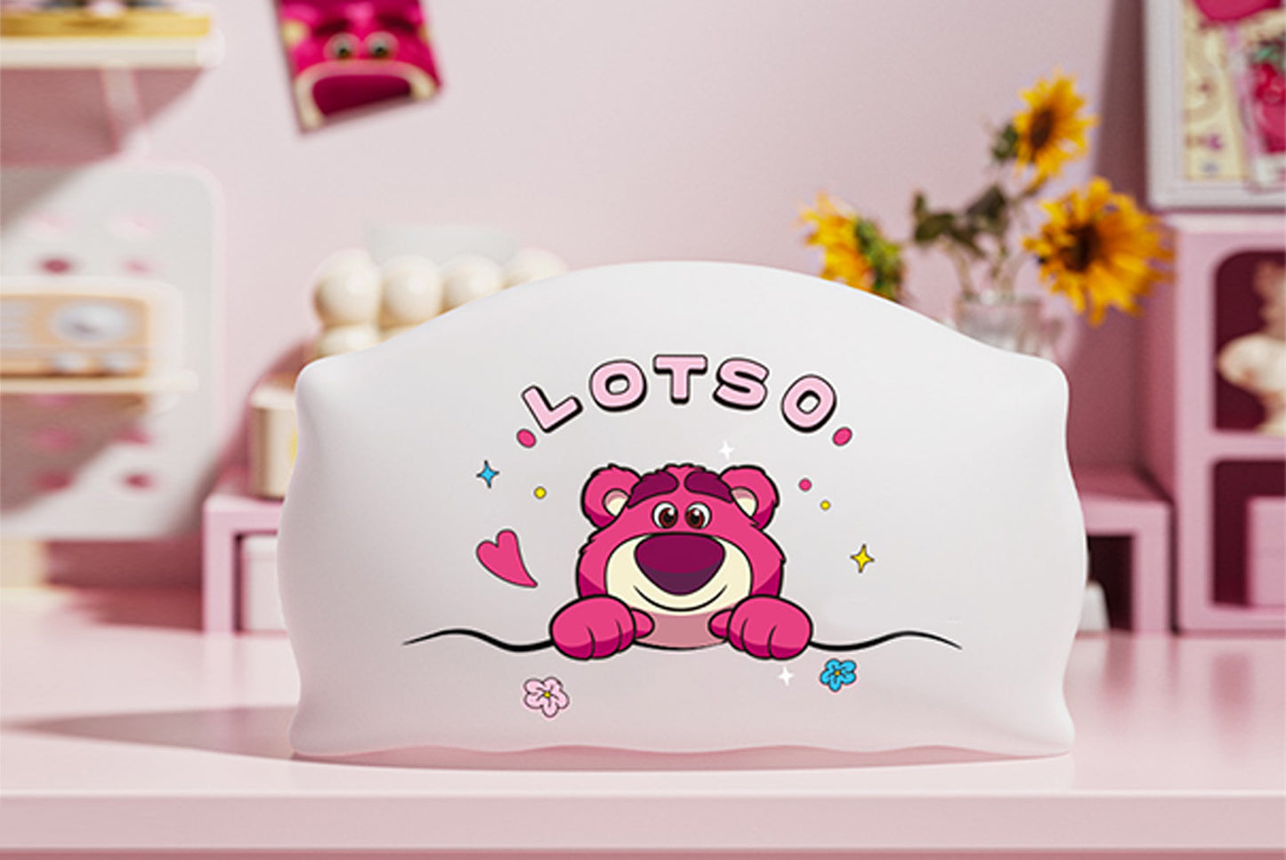 Strawberry Bear/Stitch Pillow Magnetic Night Light