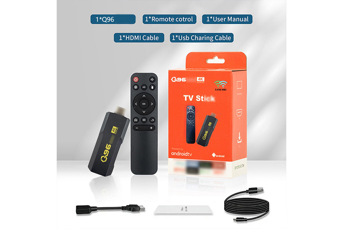 **Q96 5G Smart Internet Set-Top Box 8GB+128GB Flagship Edition**(UK plug)