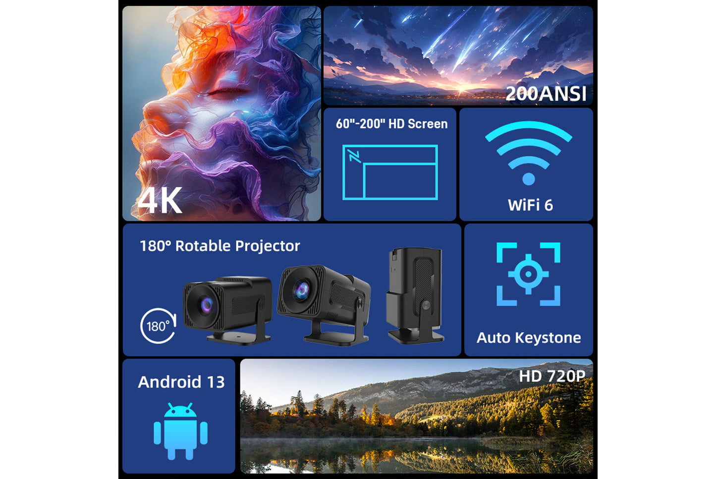 **X12 Smart 4K Projector 2+16GB Edition**