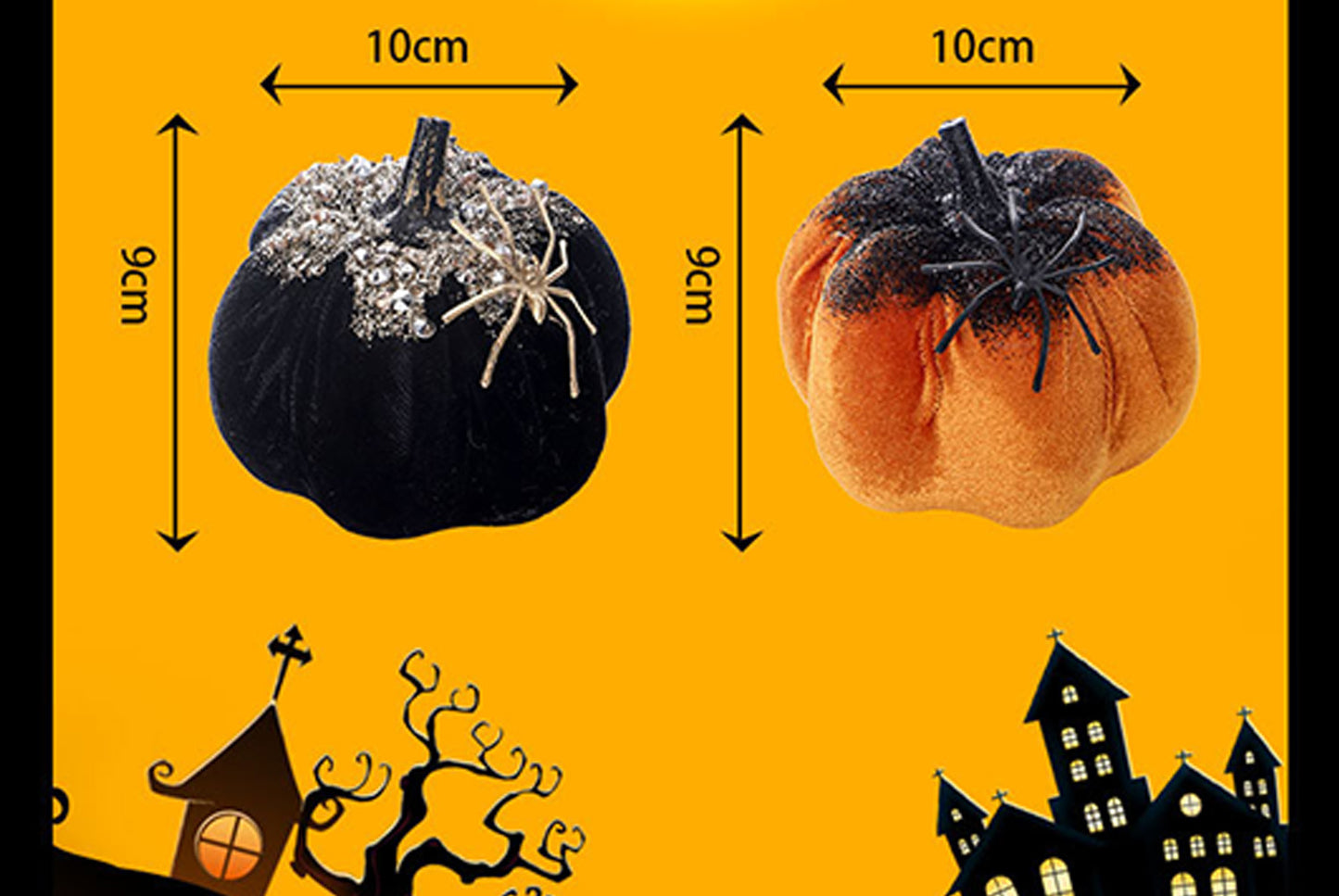 **Halloween Decorations: Instagram-Style Nordic-Style Simulated Spider Pumpkin Ornament**