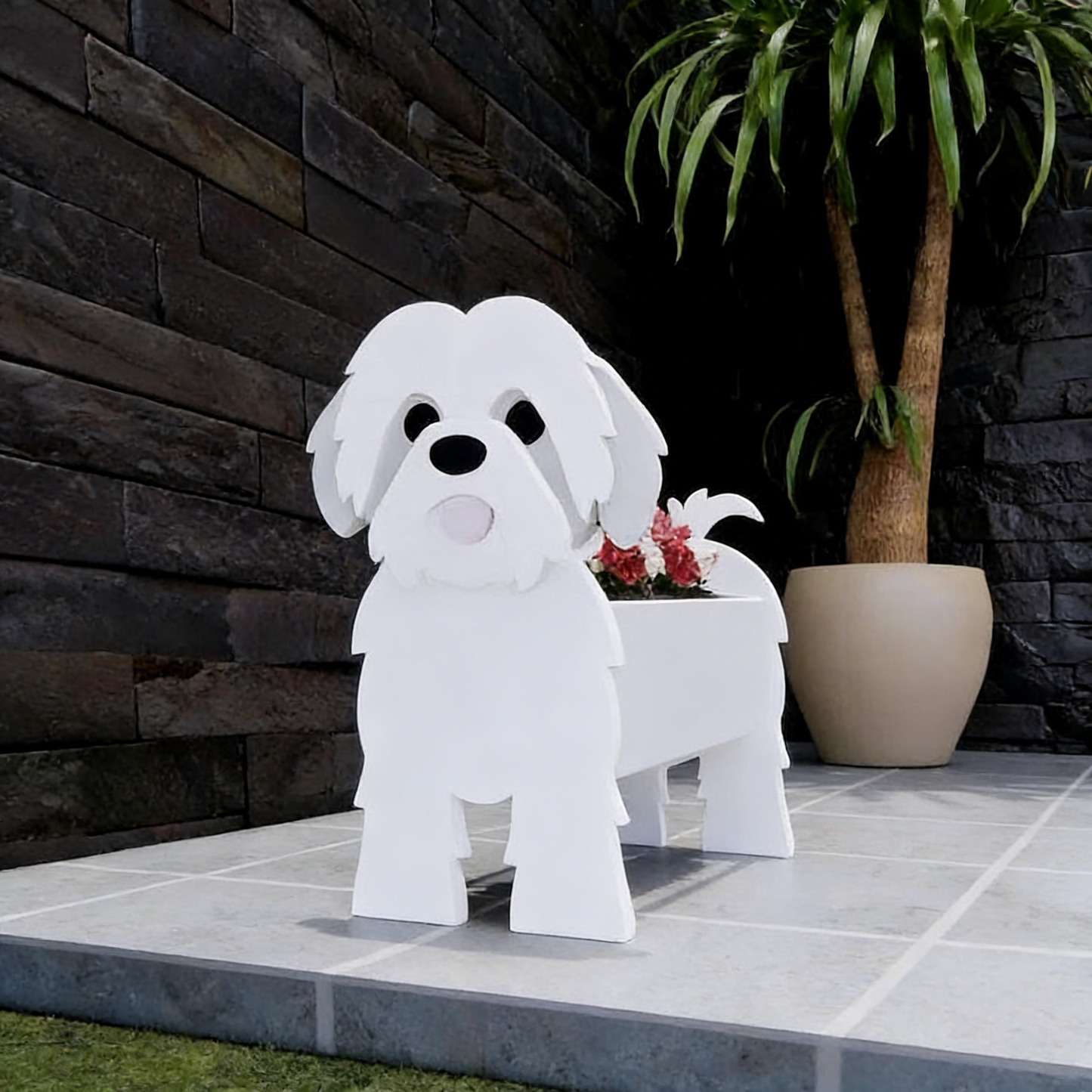 Dog-Shaped Flower Pot for Pets